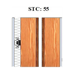 2-Hour STC 55 TO 59 Double Wall - WoodWorks